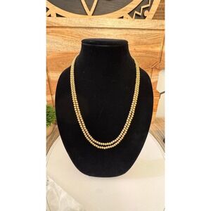 Vintage Crown Trifari Double Beaded Chain